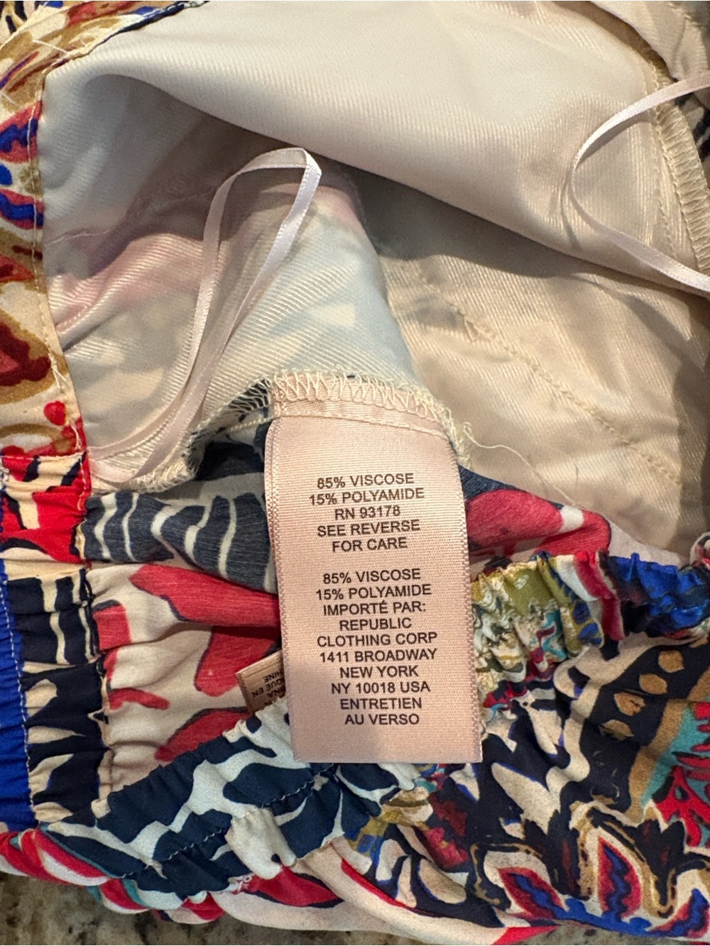 Philosophy | Patchwork Printed Pant with Pockets - Picture 14 of 16